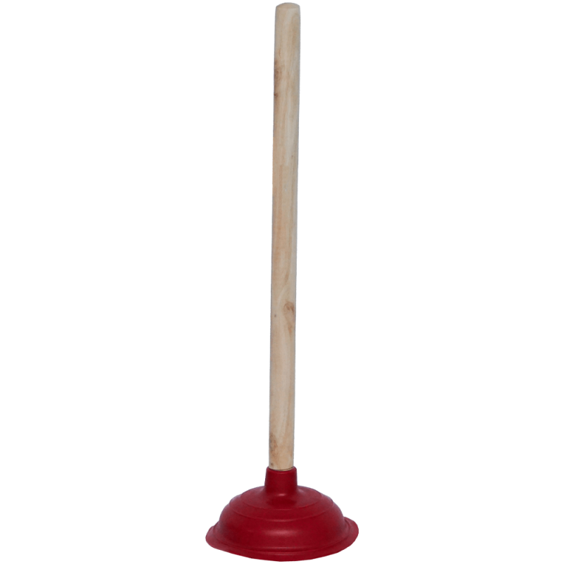 Desfundator chiuveta cu maner lemn si ventuza cauciuc 44 cm, Adison